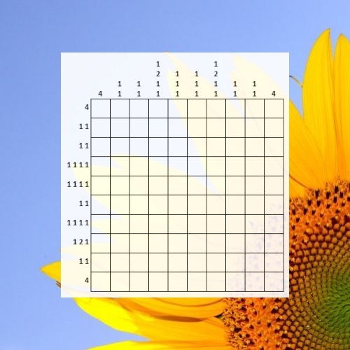 Nonogram Puzzle: Smiley 10x10