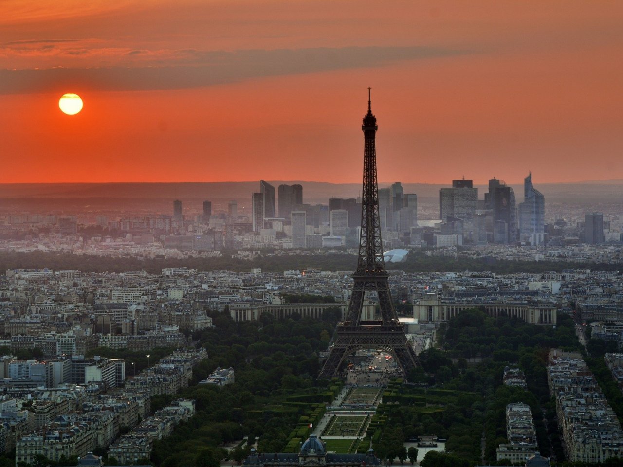 Sunset in Paris jigsaw puzzle