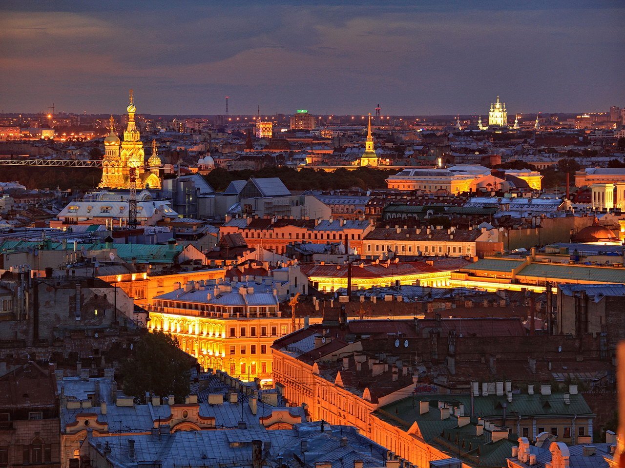 Night view of St. Petersburg jigsaw puzzle