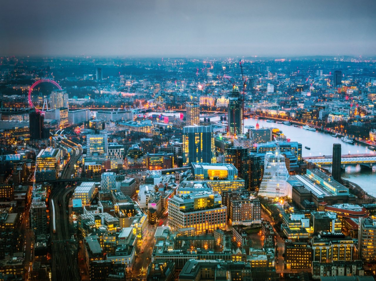 Night view of London jigsaw puzzle