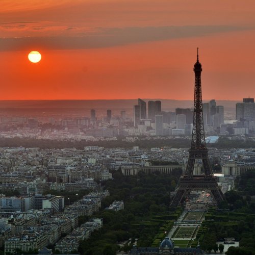 Sunset in Paris jigsaw puzzle