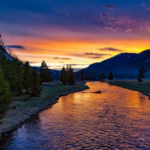 River sunset jigsaw puzzle