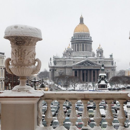 Winter in St. Petersburg jigsaw puzzle