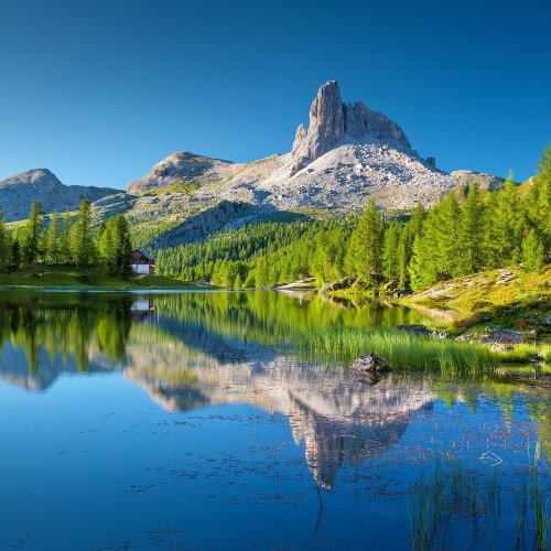Lake and Mountains Online Jigsaw Puzzle