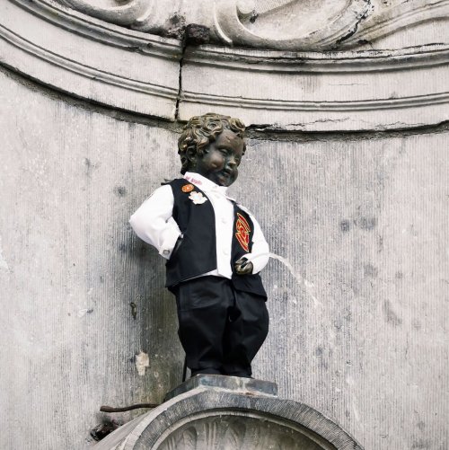 The Manneken Pis Fountain is a very peculiar symbol, but no less famous. Enterprising citizens sewed him a closet, which he wears on various occasions. What country symbol is he?