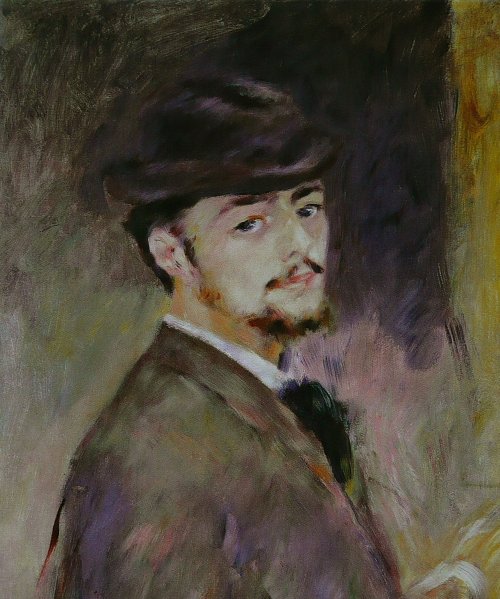 This is a self-portrait of the French painter, graphic artist, and sculptor, one of the main representatives of Impressionism.