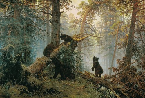 The painting Morning in a Pine Forest is a joint work by Russian artists Ivan Shishkin and Konstantin Savitsky. Who, after purchasing this canvas, erased Savitsky's signature from it?