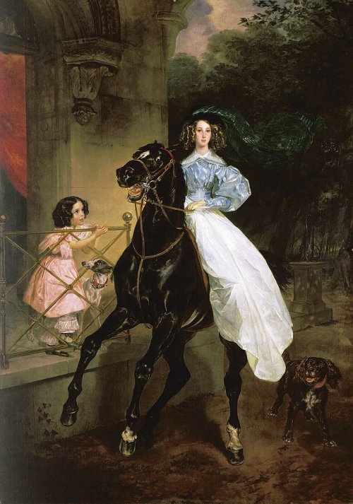 The painting Horsewoman was painted by Karl Bryullov at the request of Countess Julia Samoilova in 1832. In what city did it take place?